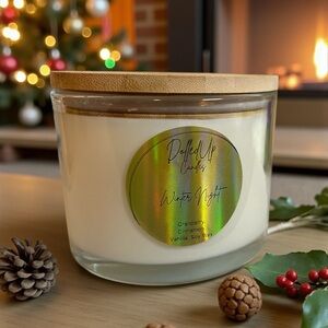 Winter Night Candle 16oz | Cranberry Cinnamon Vanilla Soy Wax Candle